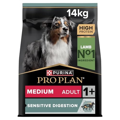 PRO PLAN Medium Adult Sensitive Digestion Lamb Dry Dog Food, 14kg