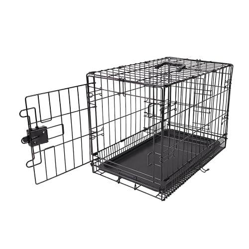 Amazon Basics Small Metal Dog Crate 61cm, Single Door